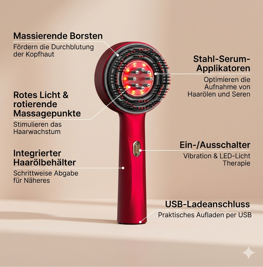 Multifunktions - Haarpflegebürste